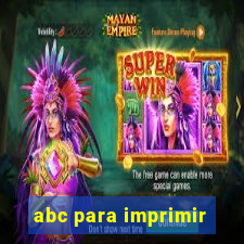 abc para imprimir